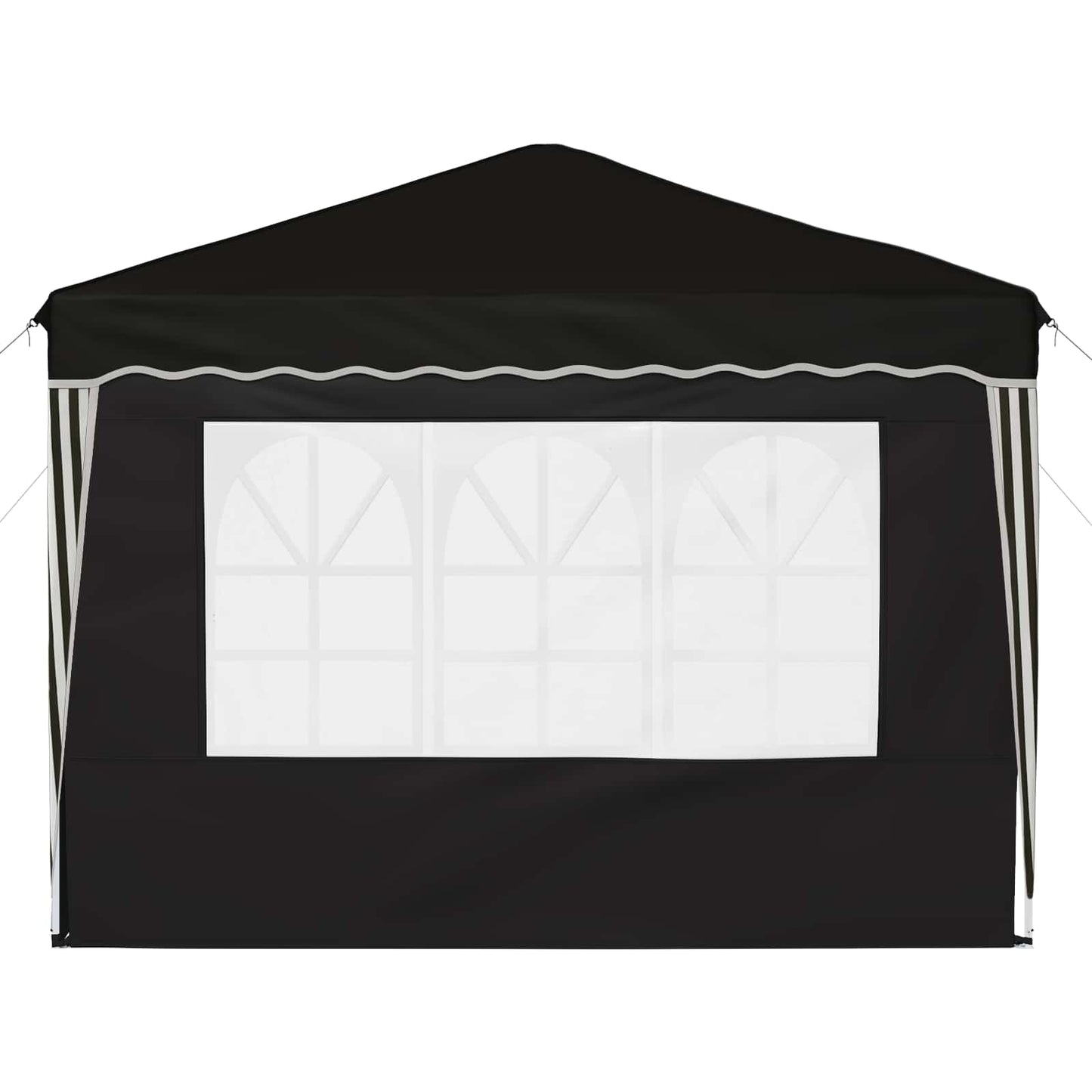 vidaXL Pop-up Party Tent 288 x 288 x 245 cm Black Oxford Fabric - 12745