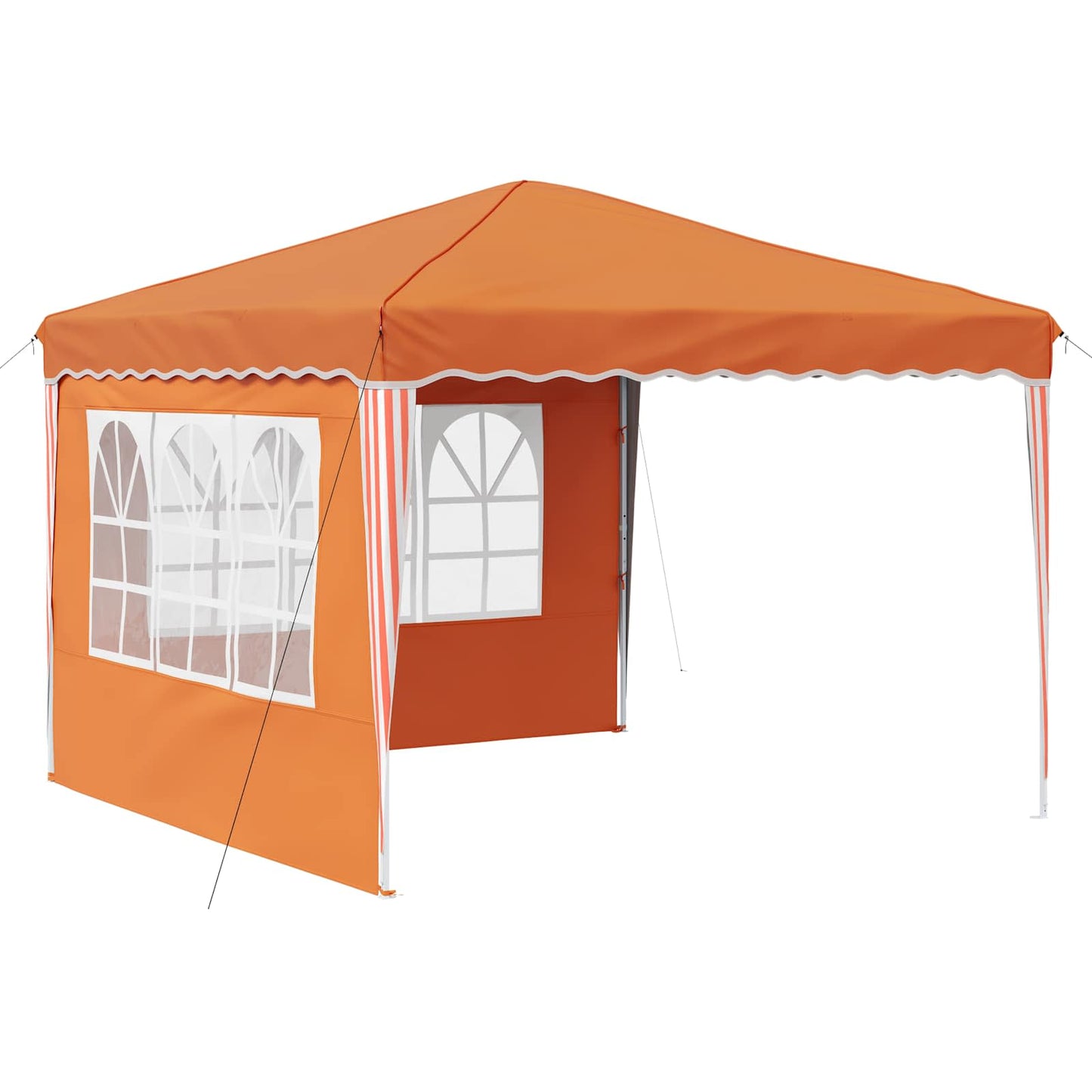 vidaXL Pop-up Party Tent 288 x 288 x 245 cm Orange Oxford Fabric - 12748