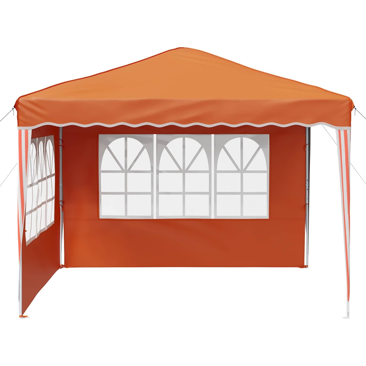 vidaXL Pop-up Party Tent 288 x 288 x 245 cm Orange Oxford Fabric - 12748