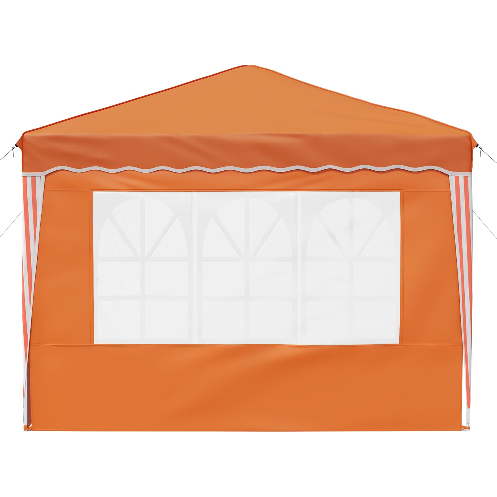vidaXL Pop-up Party Tent 288 x 288 x 245 cm Orange Oxford Fabric - 12748