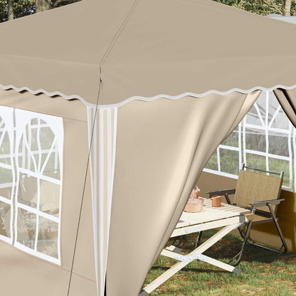 vidaXL Pop-up Party Tent 288 x 288 x 245 cm Cream Oxford Fabric - 12761
