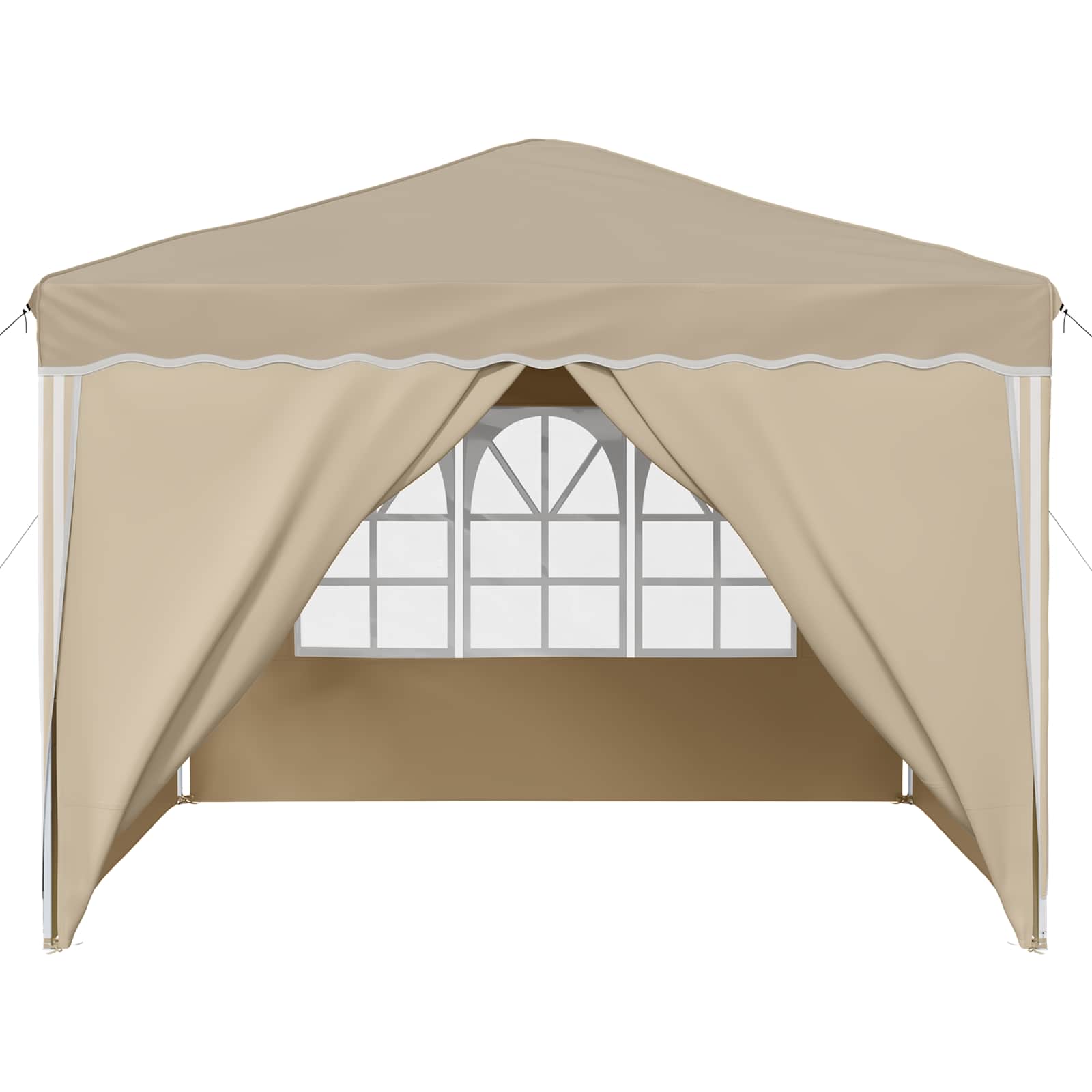 vidaXL Pop-up Party Tent 288 x 288 x 245 cm Cream Oxford Fabric - 12761