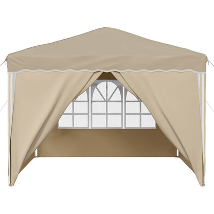 vidaXL Pop-up Party Tent 288 x 288 x 245 cm Cream Oxford Fabric - 12761