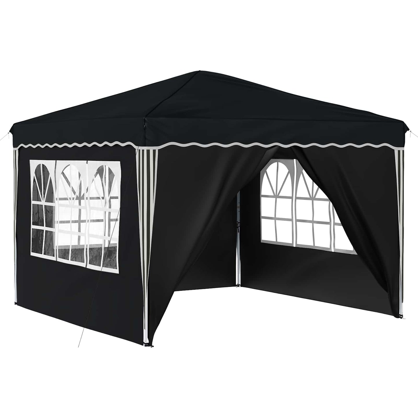 vidaXL Pop-up Party Tent 288 x 288 x 245 cm Anthracite Oxford Fabric - 12775