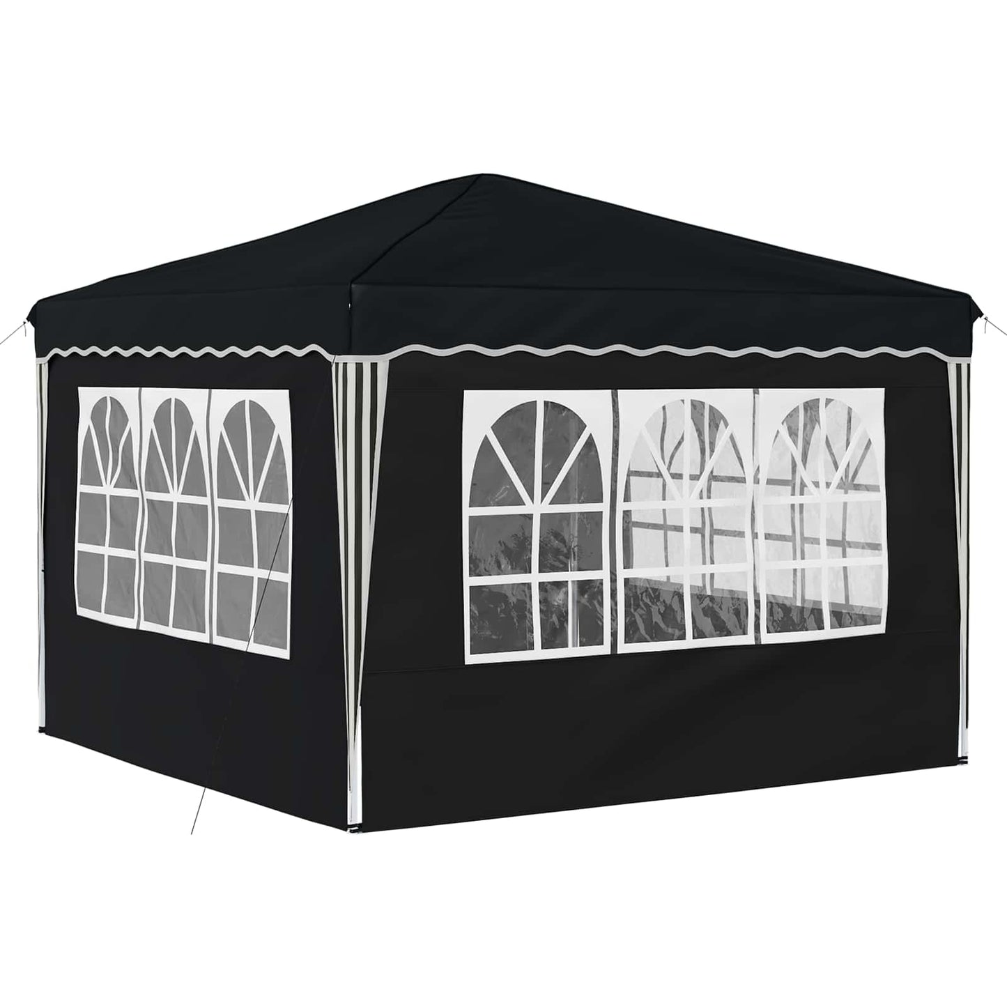 vidaXL Pop-up Party Tent 288 x 288 x 245 cm Anthracite Oxford Fabric - 12775
