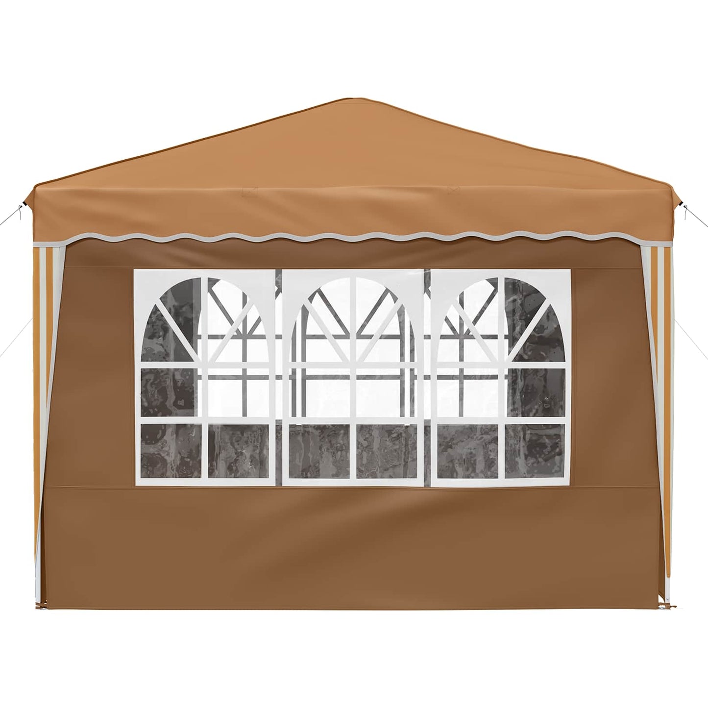 vidaXL Pop-up Party Tent 288 x 288 x 245 cm Beige Oxford Fabric - 12786