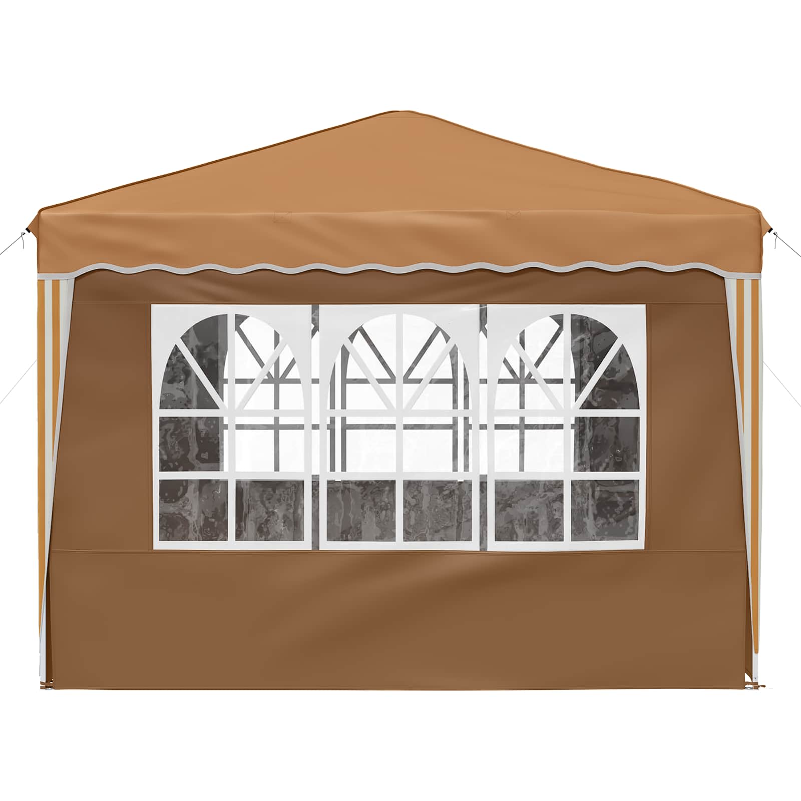 vidaXL Pop-up Party Tent 288 x 288 x 245 cm Beige Oxford Fabric - 12786