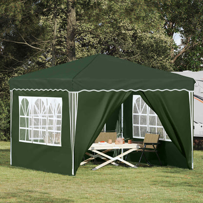 vidaXL Pop-up Party Tent 288 x 288 x 245 cm Green Oxford Fabric - 12799