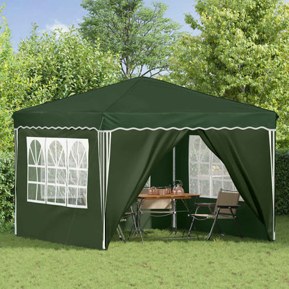 vidaXL Pop-up Party Tent 288 x 288 x 245 cm Green Oxford Fabric - 12799