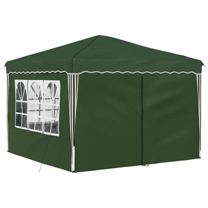 vidaXL Pop-up Party Tent 288 x 288 x 245 cm Green Oxford Fabric - 12799