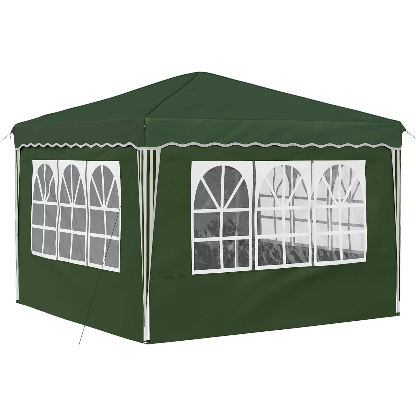 vidaXL Pop-up Party Tent 288 x 288 x 245 cm Green Oxford Fabric - 12799