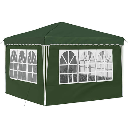 vidaXL Pop-up Party Tent 288 x 288 x 245 cm Green Oxford Fabric - 12799