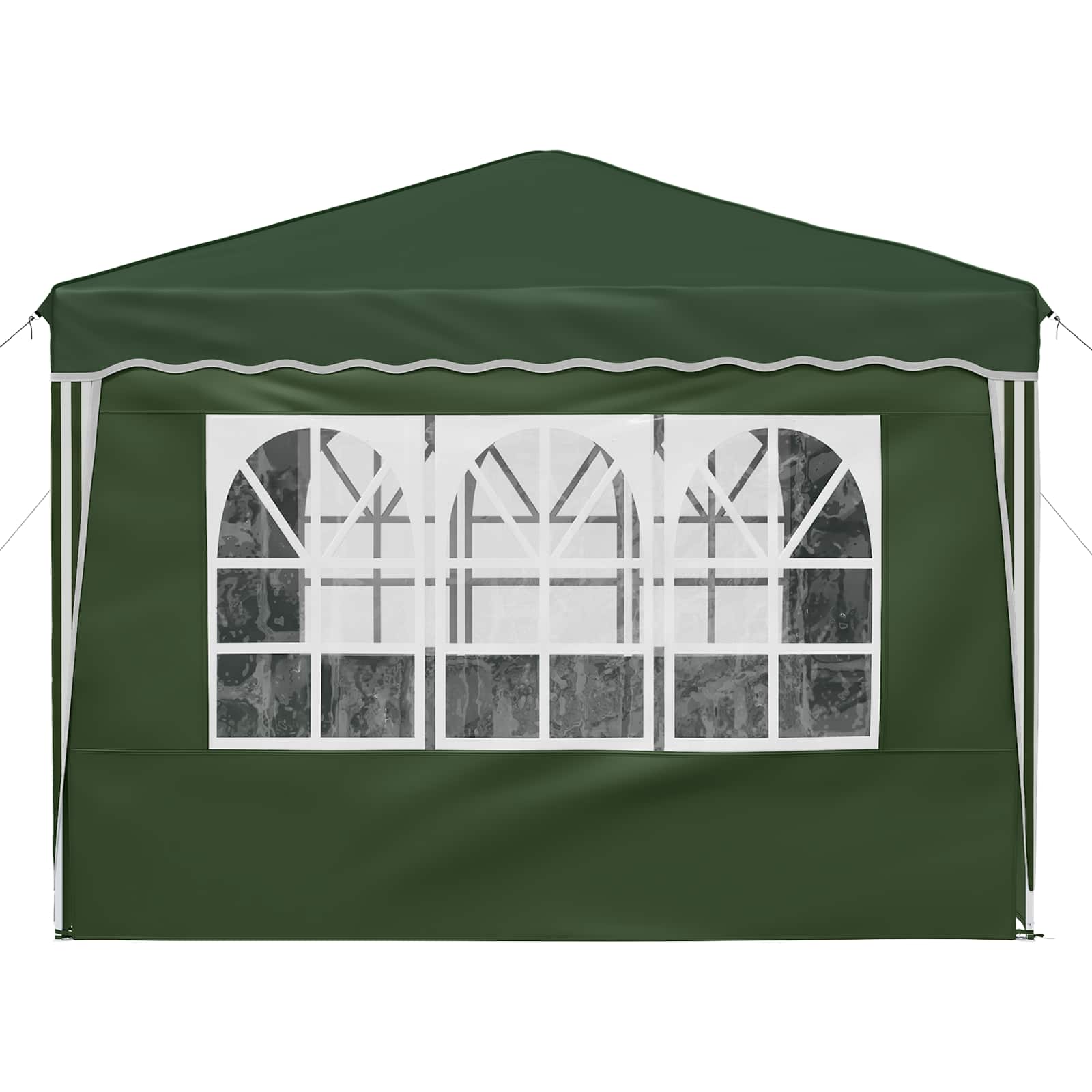 vidaXL Pop-up Party Tent 288 x 288 x 245 cm Green Oxford Fabric - 12799