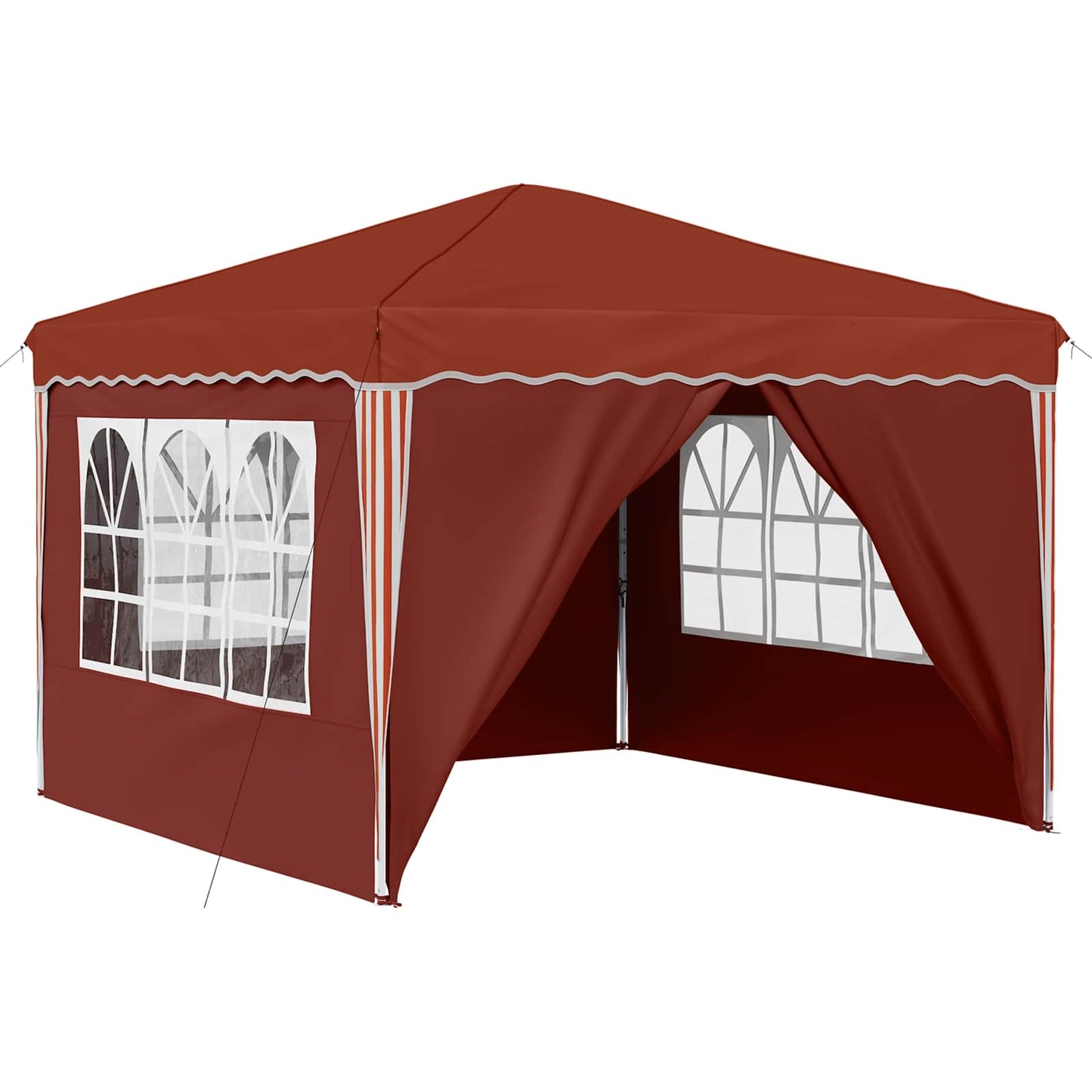 vidaXL Pop-up Party Tent 288 x 288 x 245 cm Terracotta Oxford Fabric - 12818