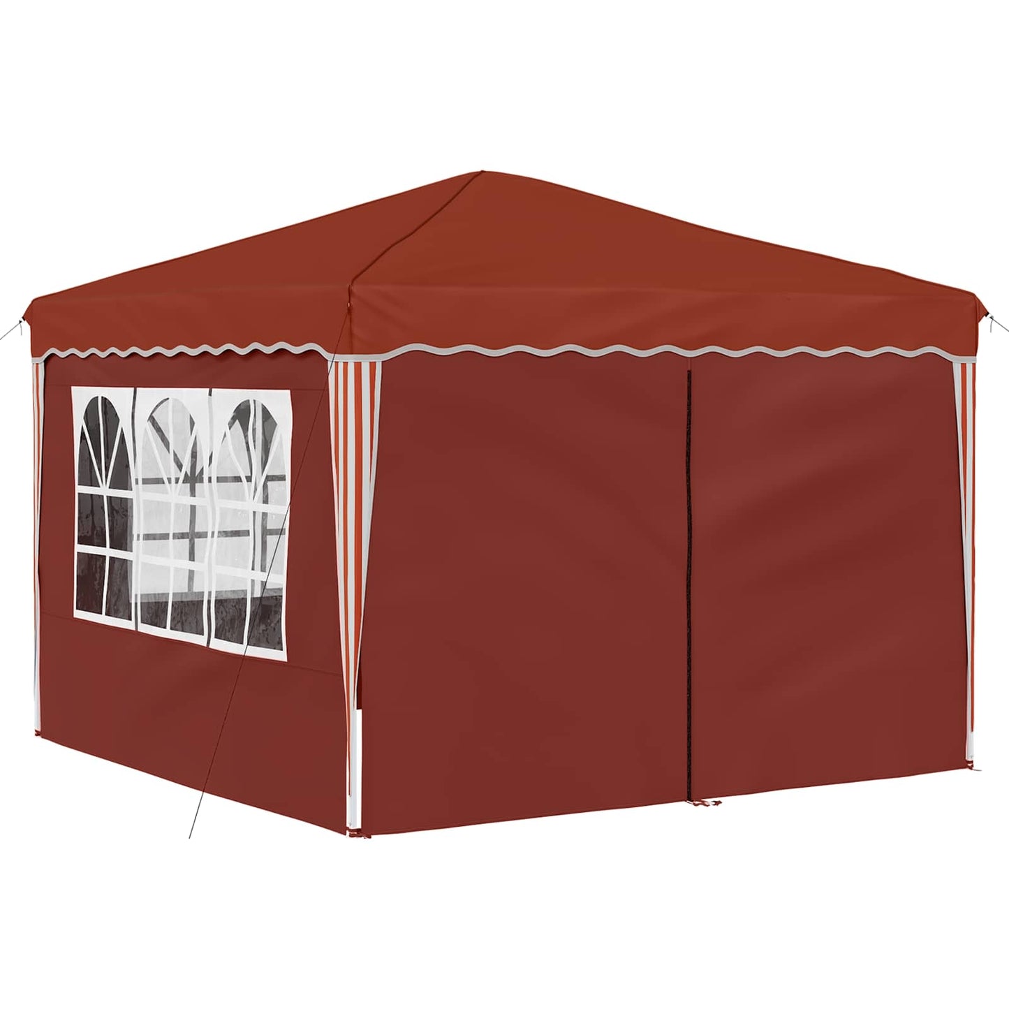 vidaXL Pop-up Party Tent 288 x 288 x 245 cm Terracotta Oxford Fabric - 12818