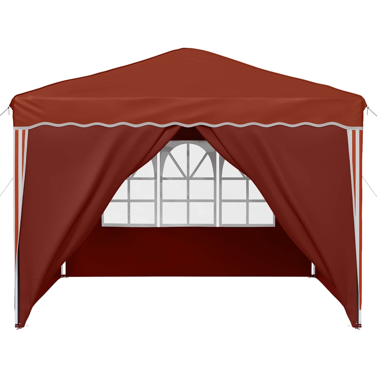 vidaXL Pop-up Party Tent 288 x 288 x 245 cm Terracotta Oxford Fabric - 12818
