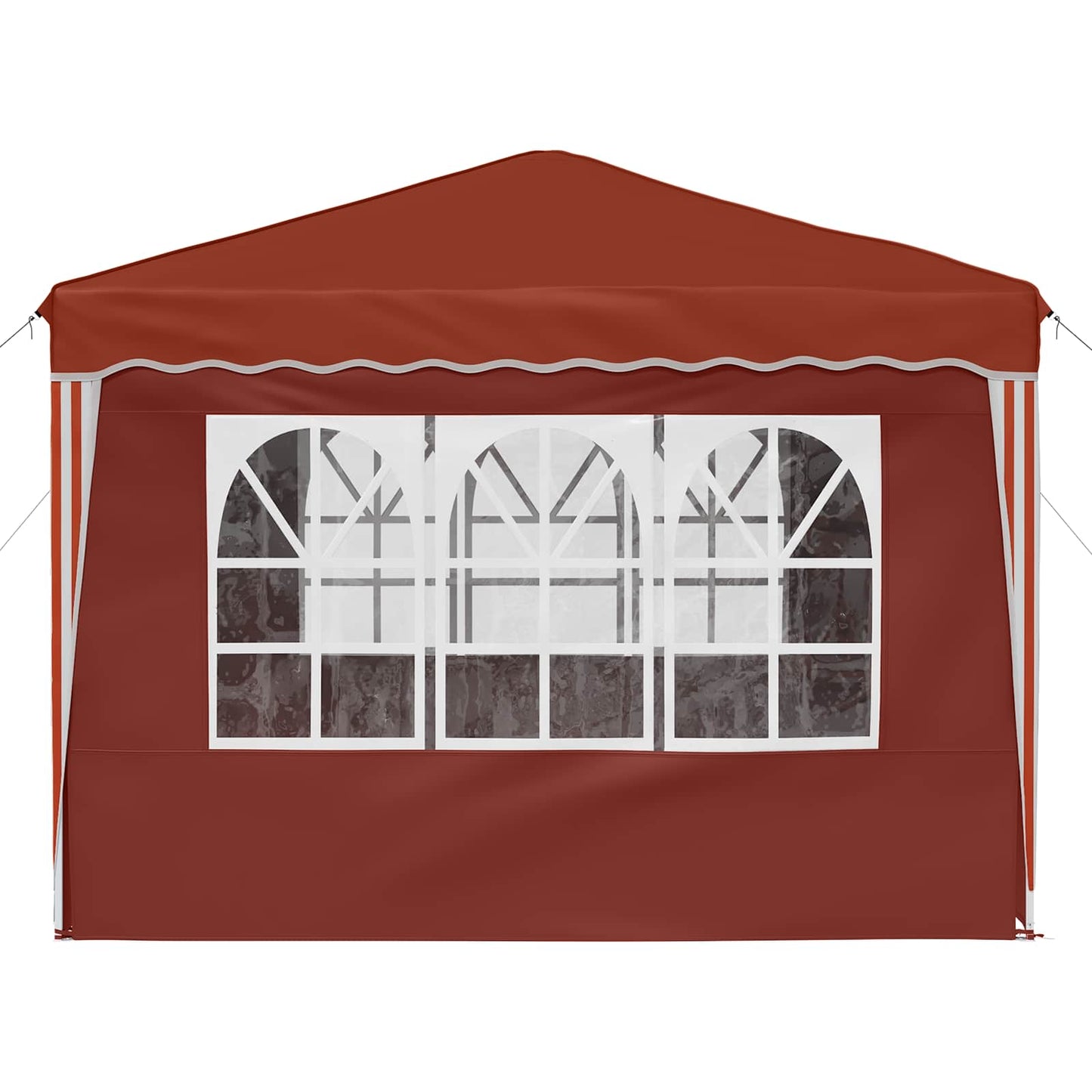 vidaXL Pop-up Party Tent 288 x 288 x 245 cm Terracotta Oxford Fabric - 12818
