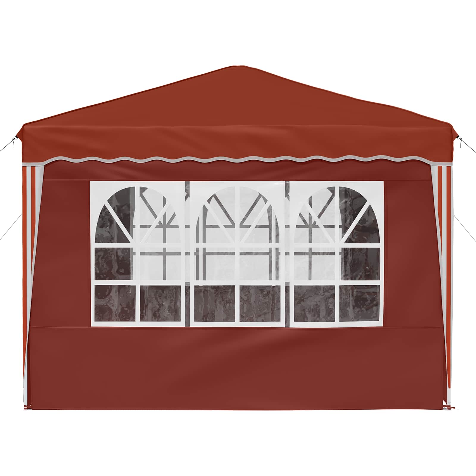 vidaXL Pop-up Party Tent 288 x 288 x 245 cm Terracotta Oxford Fabric - 12818