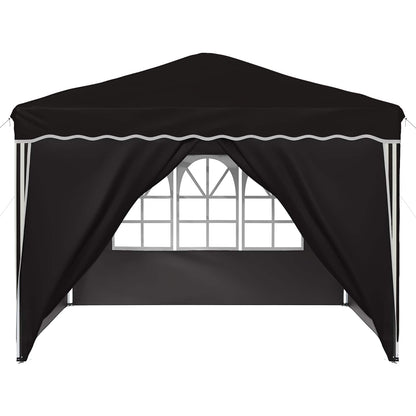 vidaXL Pop-up Party Tent 288 x 288 x 245 cm Black Oxford Fabric - 12825