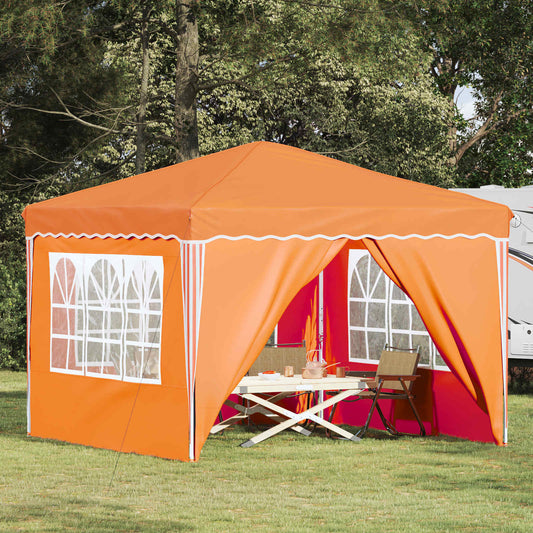 vidaXL Pop-up Party Tent 288 x 288 x 245 cm Orange Oxford Fabric - 12828