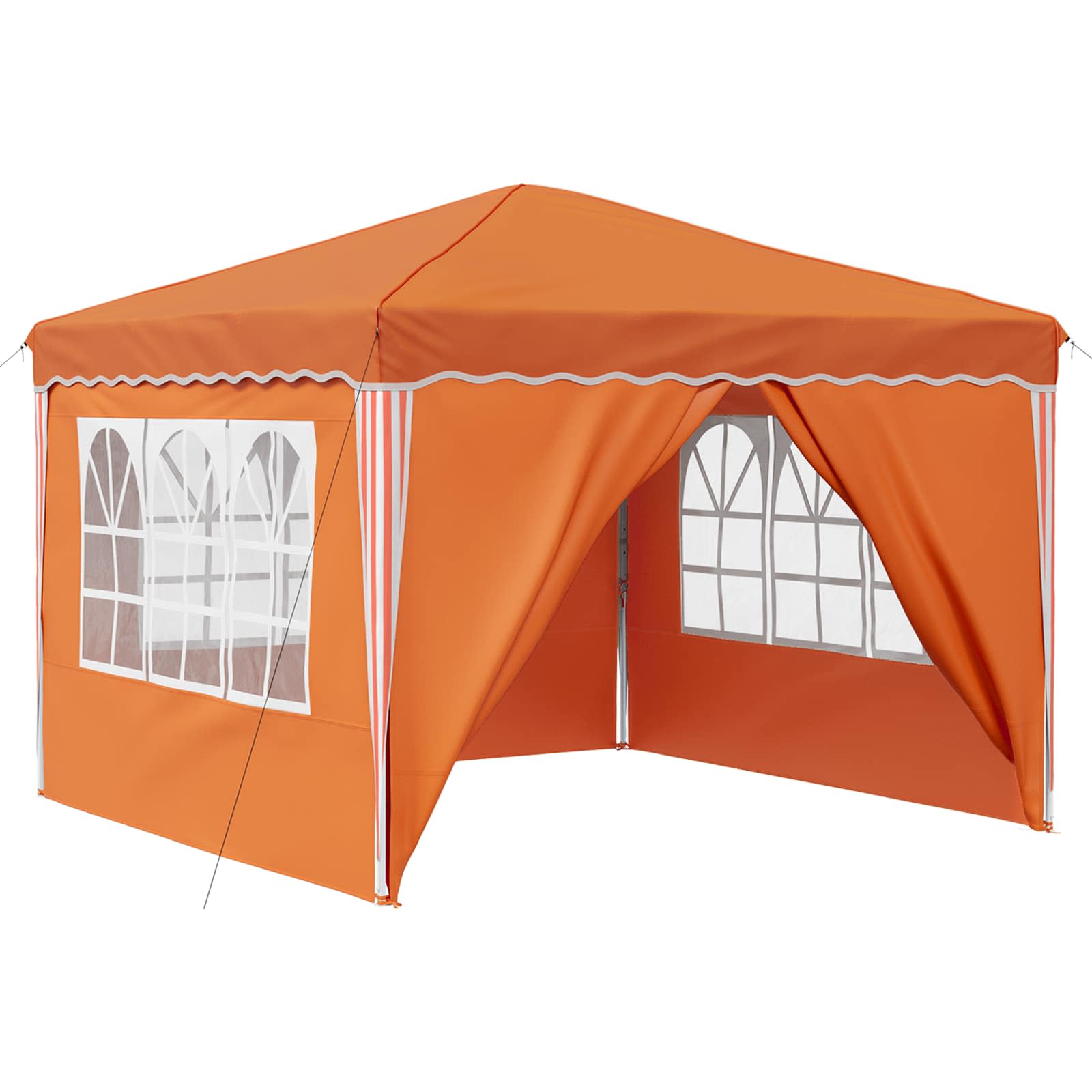 vidaXL Pop-up Party Tent 288 x 288 x 245 cm Orange Oxford Fabric - 12828
