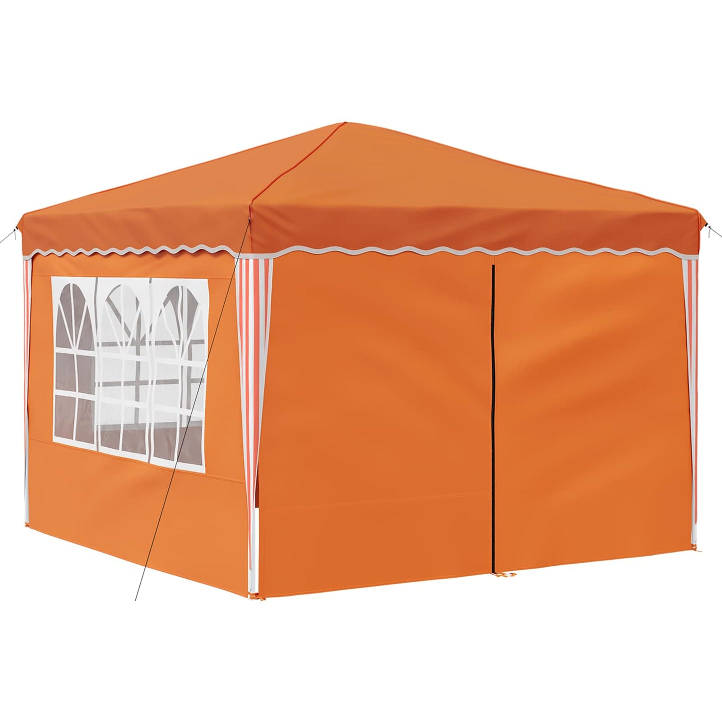 vidaXL Pop-up Party Tent 288 x 288 x 245 cm Orange Oxford Fabric - 12828