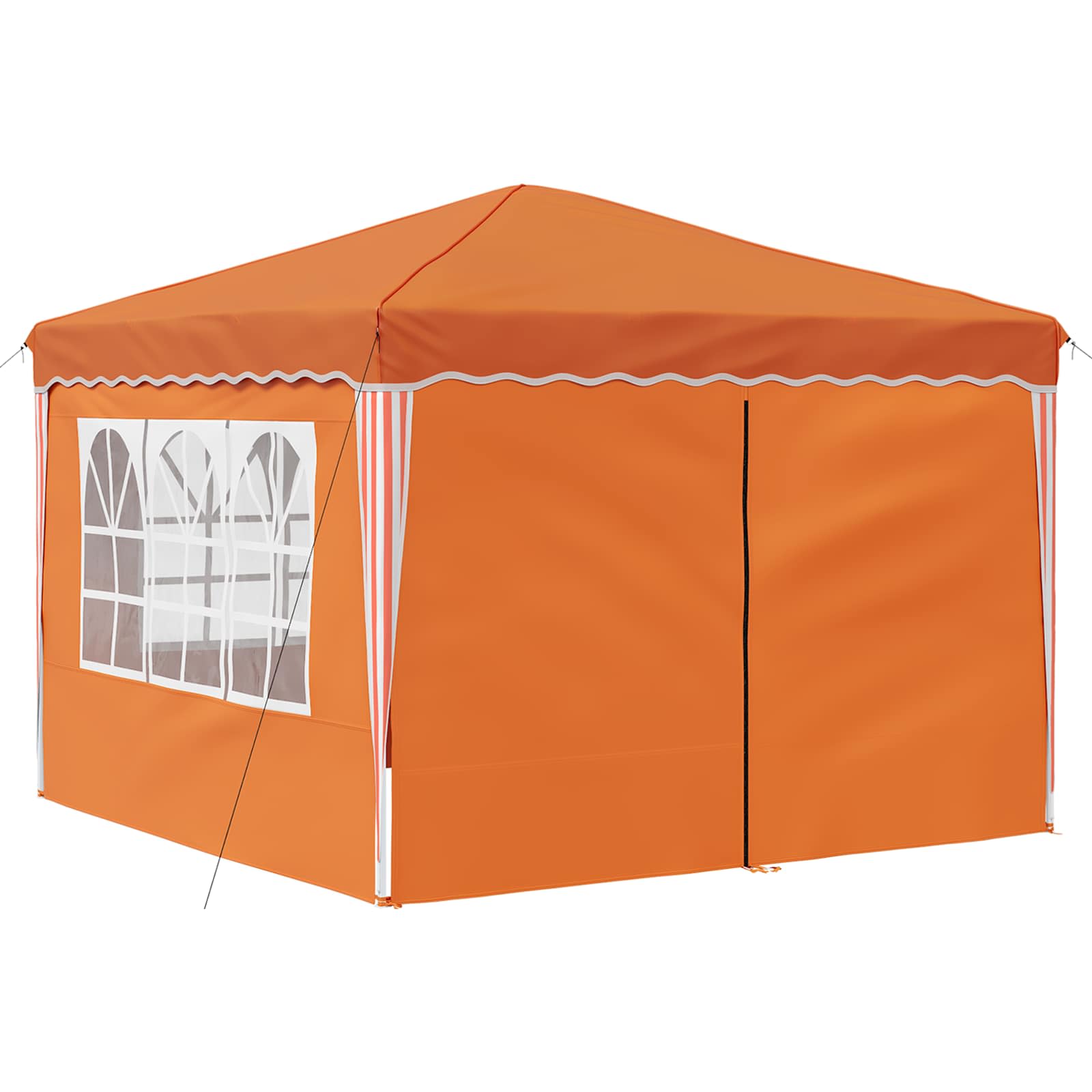vidaXL Pop-up Party Tent 288 x 288 x 245 cm Orange Oxford Fabric - 12828