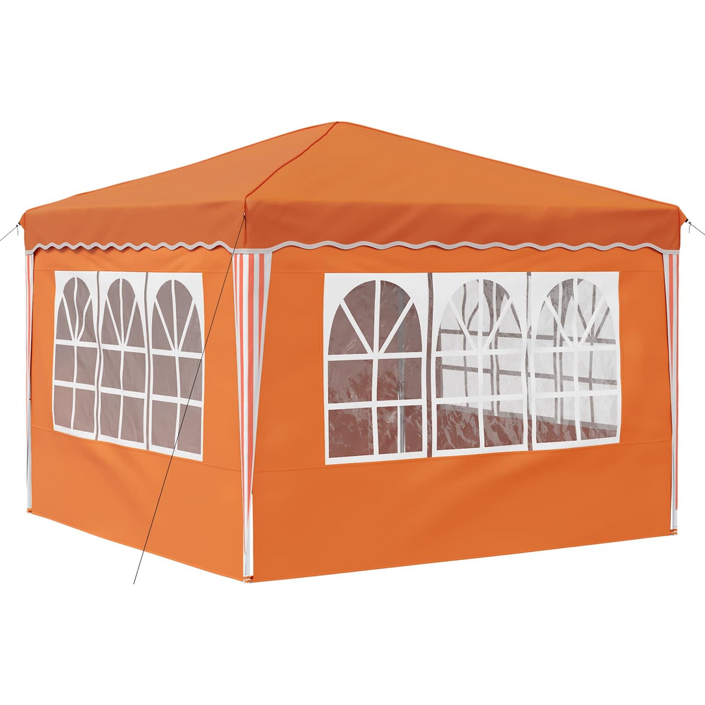 vidaXL Pop-up Party Tent 288 x 288 x 245 cm Orange Oxford Fabric - 12828