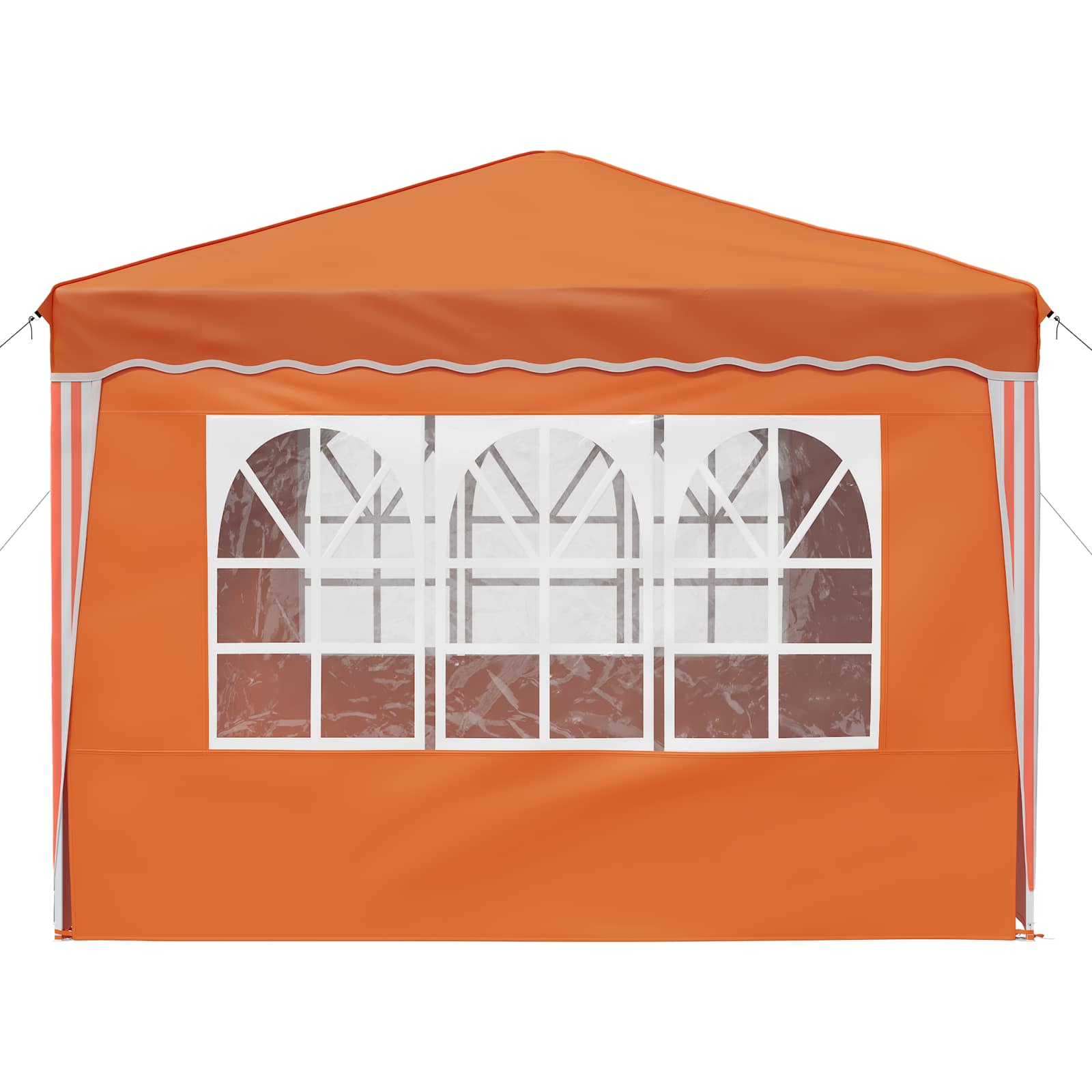 vidaXL Pop-up Party Tent 288 x 288 x 245 cm Orange Oxford Fabric - 12828