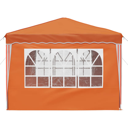 vidaXL Pop-up Party Tent 288 x 288 x 245 cm Orange Oxford Fabric - 12828