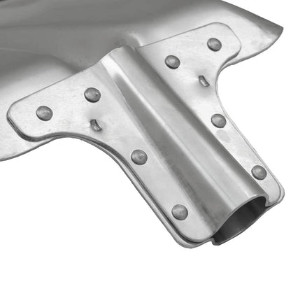 vidaXL Shovel Head 4 pcs Silver 43 x 32.5 cm Aluminum