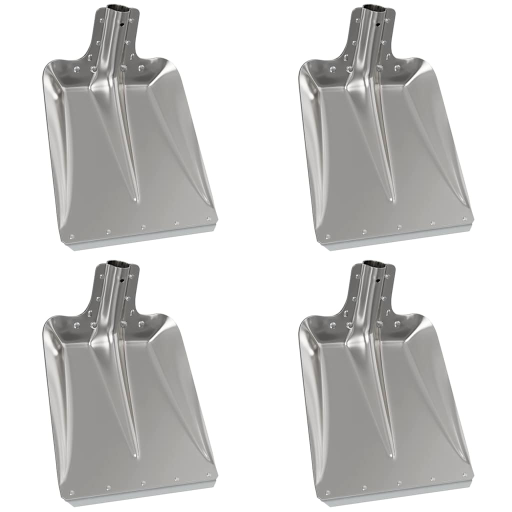 vidaXL Shovel Head 4 pcs Silver 43 x 32.5 cm Aluminum