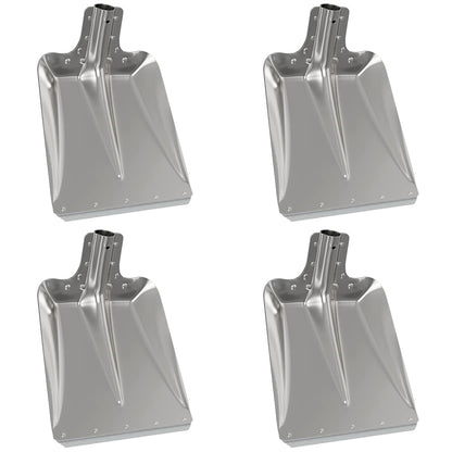 vidaXL Shovel Head 4 pcs Silver 43 x 32.5 cm Aluminum