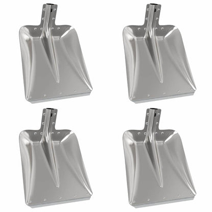 vidaXL Shovel Head 4 pcs Silver 45 x 38 cm Aluminum