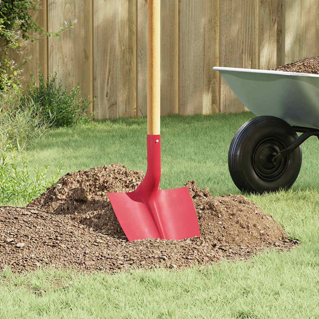 vidaXL Shovel Head 4 pcs Red 39.5 x 27.5 cm Powder-Coated Steel