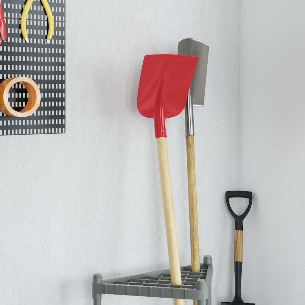 vidaXL Shovel Head 4 pcs Red 32 x 24.5 cm Powder-Coated Steel