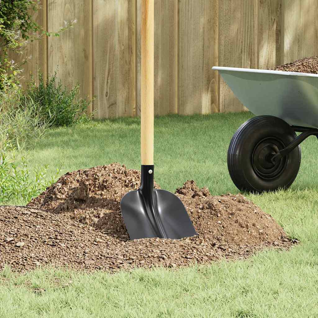 vidaXL Shovel Head 4 pcs Black 34.5 x 24 cm Powder-Coated Steel