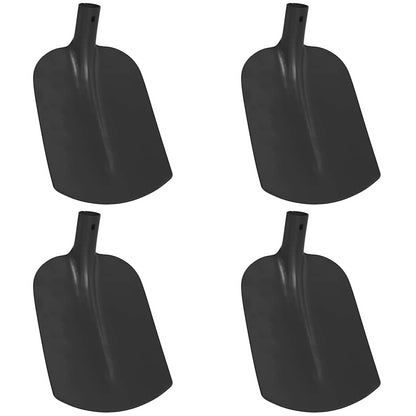 vidaXL Shovel Head 4 pcs Black 34.5 x 24 cm Powder-Coated Steel