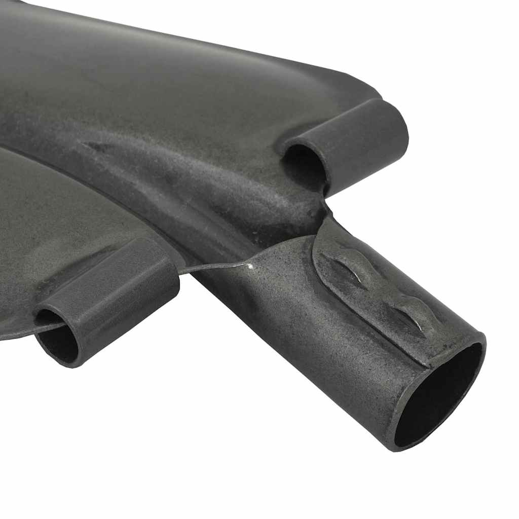 vidaXL Shovel Head 4 pcs Silver 33 x 21 cm Powder-Coated Steel