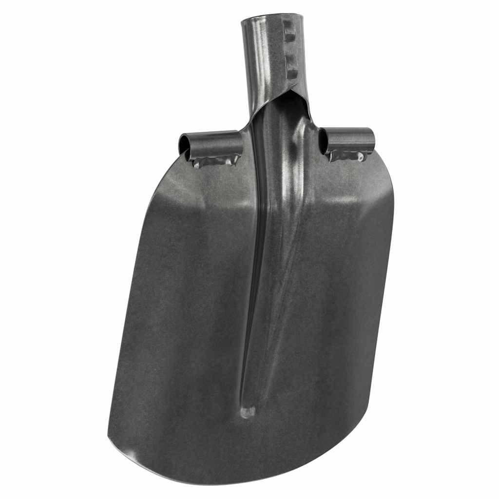 vidaXL Shovel Head 4 pcs Silver 33 x 21 cm Powder-Coated Steel