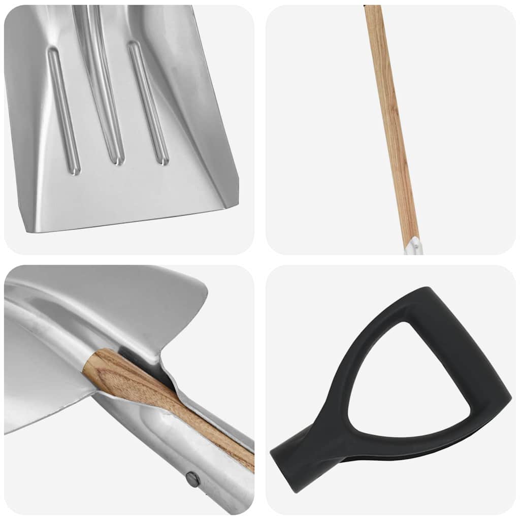 vidaXL Shovel Silver 29 x 122 cm Aluminum