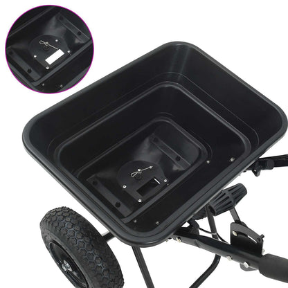 vidaXL Spreader Black 53 x 81.5 x 78 cm PVC and Steel