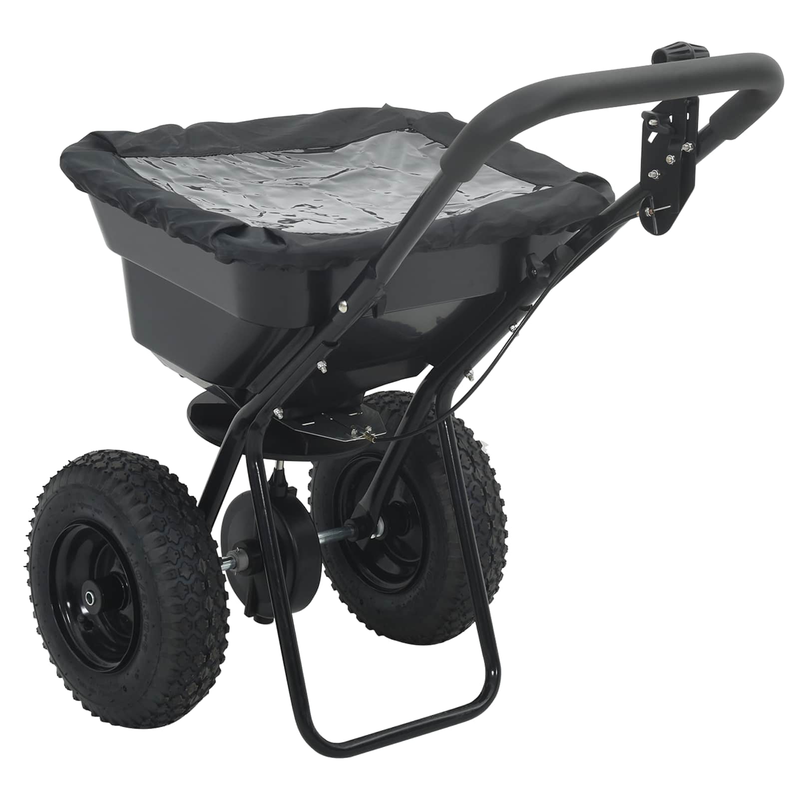 vidaXL Spreader Black 53 x 81.5 x 78 cm PVC and Steel