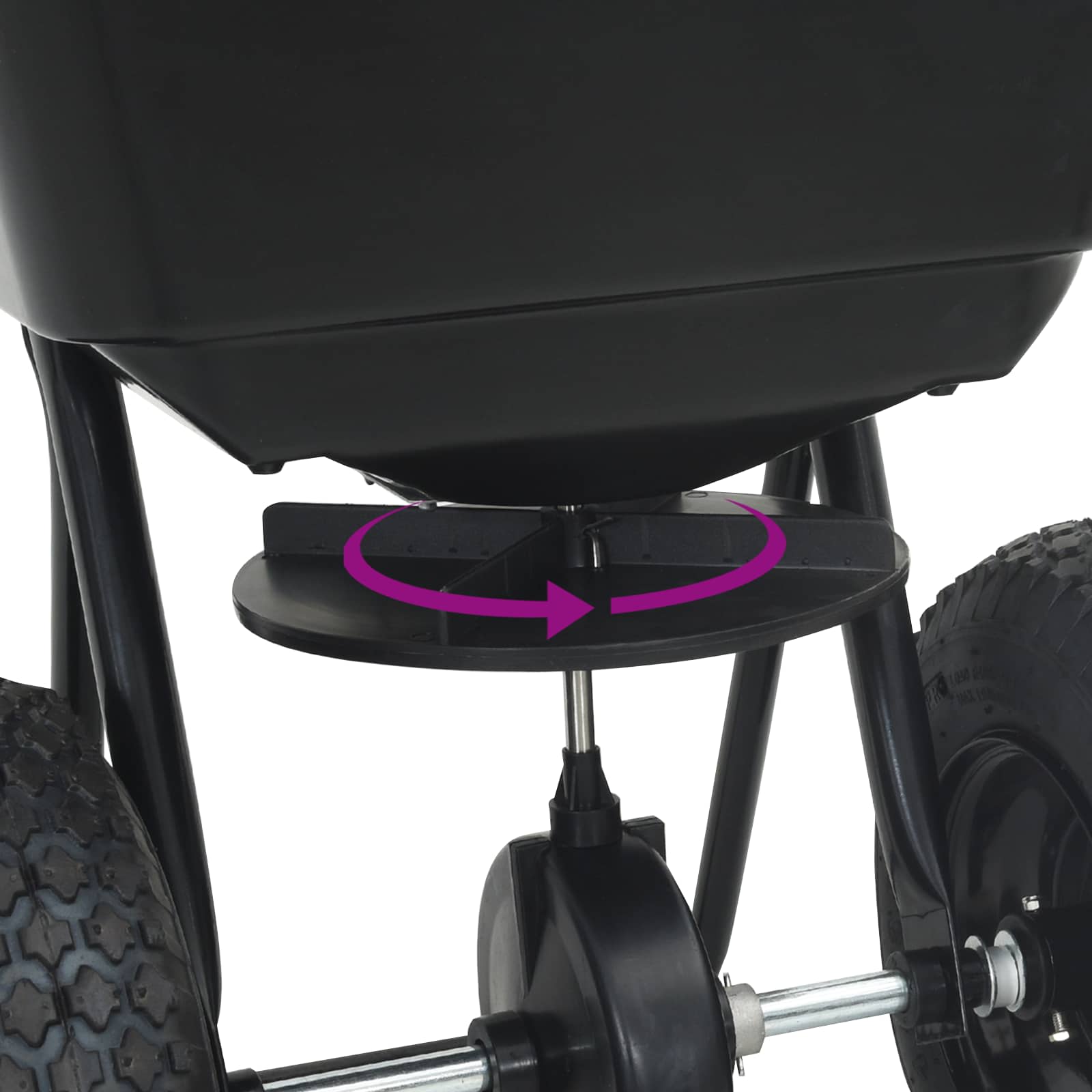 vidaXL Spreader Black 53 x 81.5 x 78 cm PVC and Steel