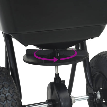 vidaXL Spreader Black 53 x 81.5 x 78 cm PVC and Steel