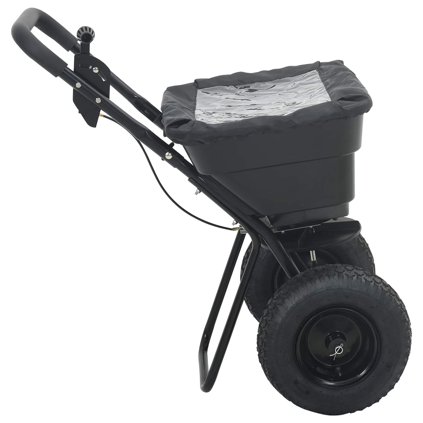 vidaXL Spreader Black 53 x 81.5 x 78 cm PVC and Steel