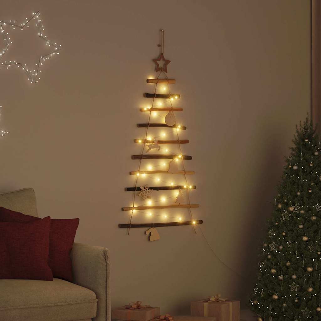 vidaXL Christmas Tree Natural 90 cm Solid Ash Wood - Brown