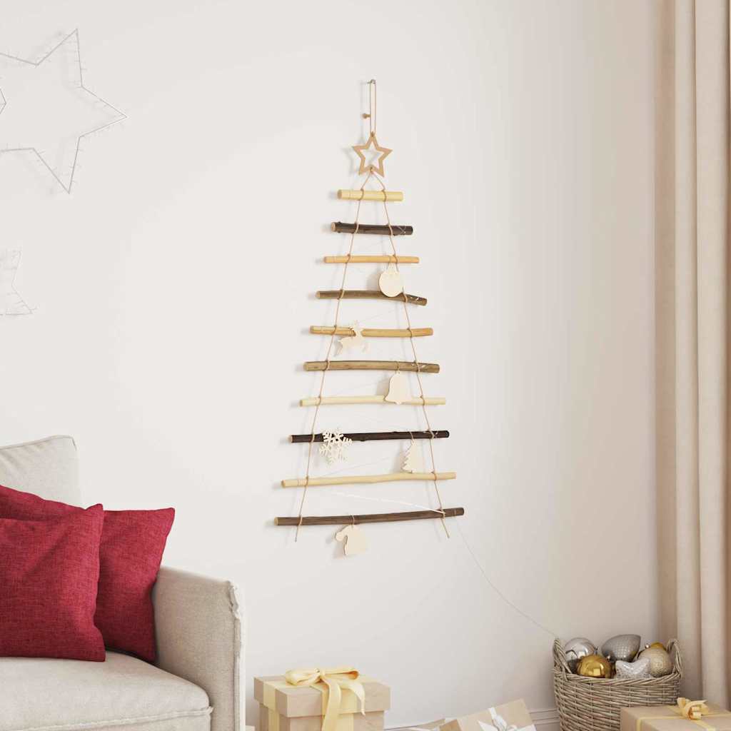 vidaXL Christmas Tree Natural 90 cm Solid Ash Wood - Brown