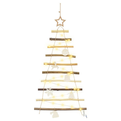 vidaXL Christmas Tree Natural 90 cm Solid Ash Wood - Brown
