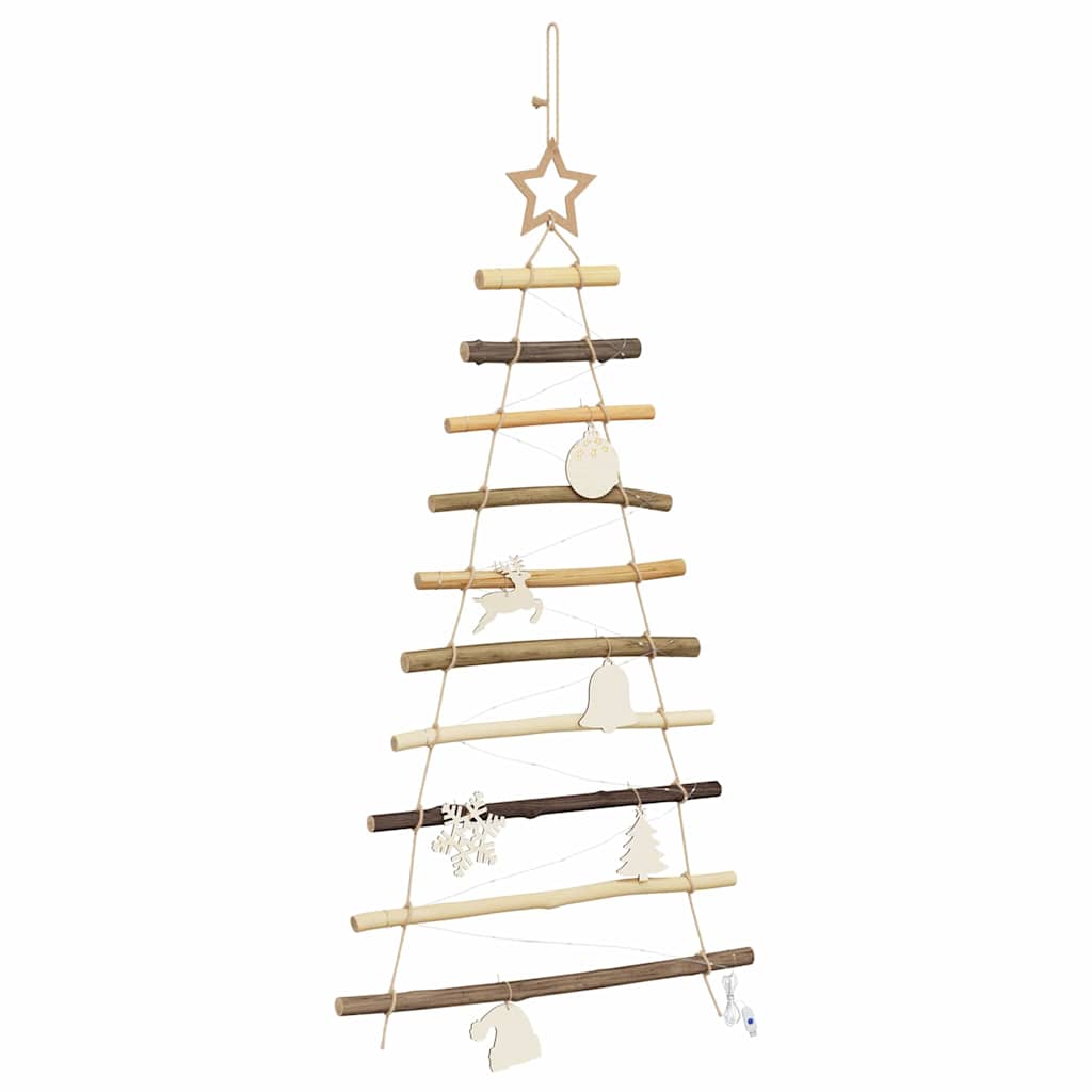 vidaXL Christmas Tree Natural 90 cm Solid Ash Wood - Brown